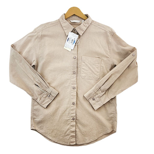 شومیز کتان کرم روشن برند H&M